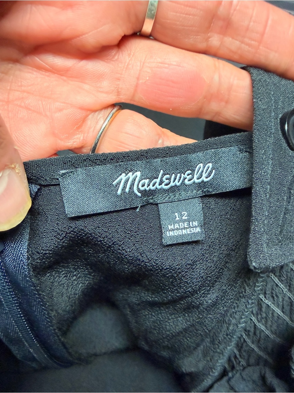 Madewell button front cropped jumpsuit - Picture 5 of 6